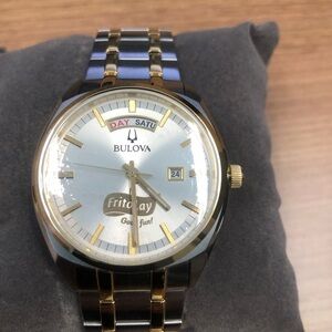 Bulova Two-Tone Day-Date Watch. Limited Edition. Frito Lay. Never worn.
